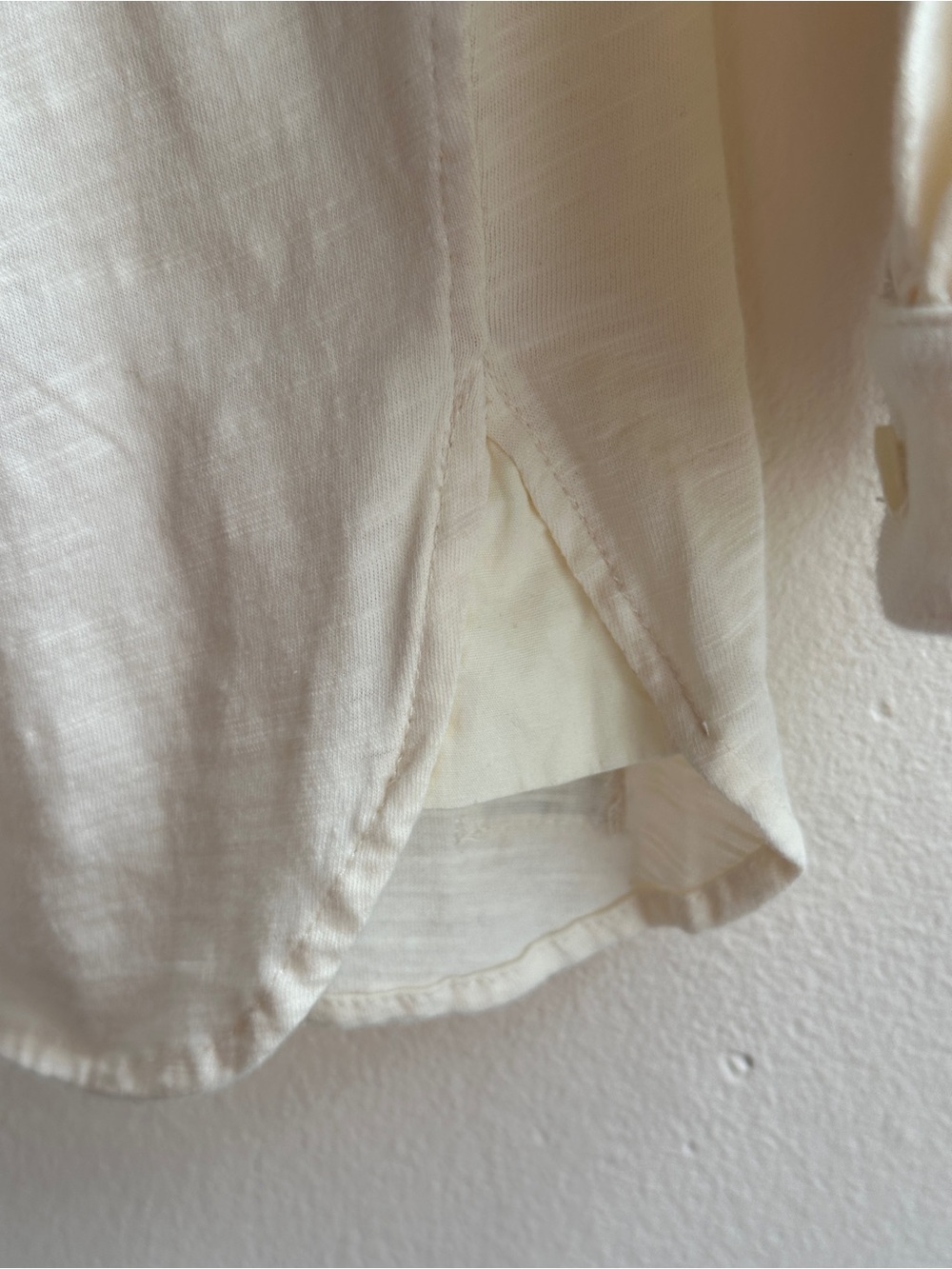 Ralph Lauren Cream Long-Sleeve Embroidered Bib Shirt - Picture 9 of 10